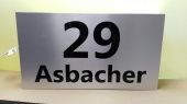 LED-Leuchtkästen aus Dibond (rechteckig, gewölbt, mit 3D-Buchstaben, Rückbeleuchtung)