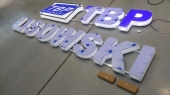 3D-LED-Plexiglas-Buchstaben, vorne beleuchtet