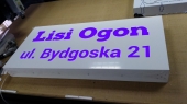 LED-Leuchtkästen aus Dibond (rechteckig, gewölbt, mit 3D-Buchstaben, Rückbeleuchtung)